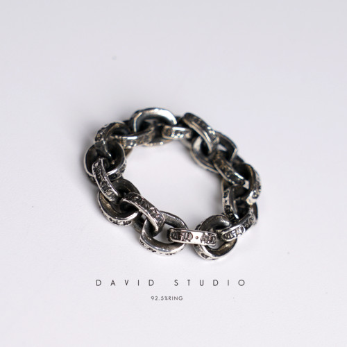 david罗心925纯银骨节刻字推荐
