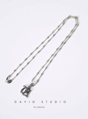 davidstudio925纯银做旧吊坠