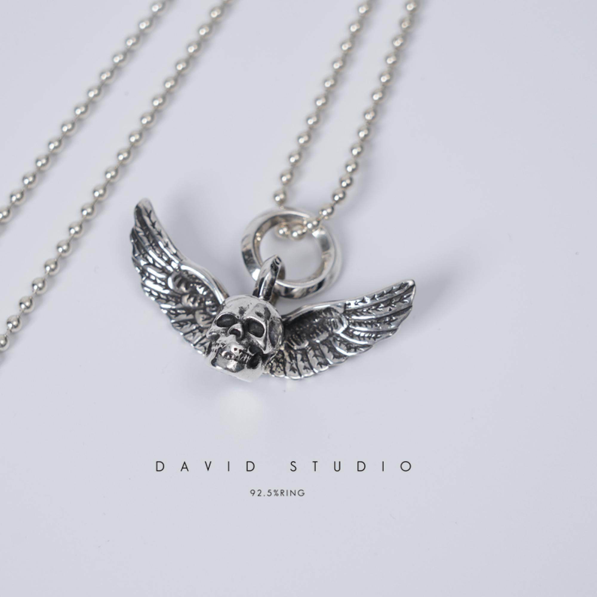 davidstudio925纯银做旧项链图片