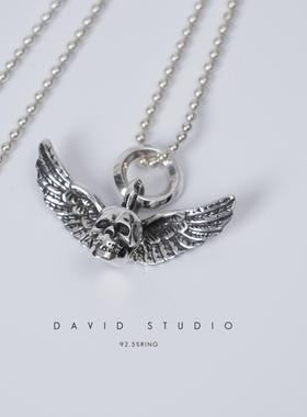 davidstudio925纯银做旧项链