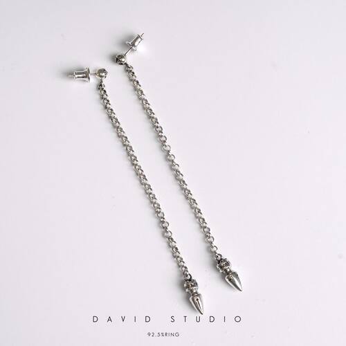 david手工S925纯银子弹实心流