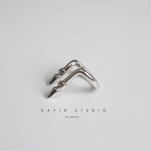 david全手工子弹潮流个性戒指