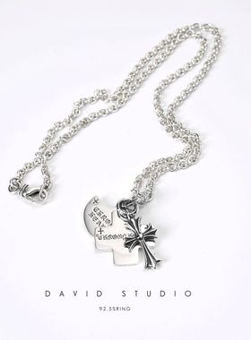 新款davidstudio925环形十字架