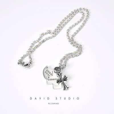 新款davidstudio925环形十字架