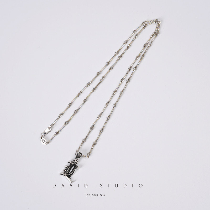 davidstudio925纯银吊坠项链图片