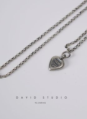 davidstudio925纯银迷你项链
