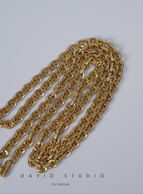 david22k朋克风高逼格黄金项链