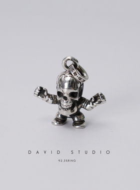 纯银矮人做旧潮同款男女小