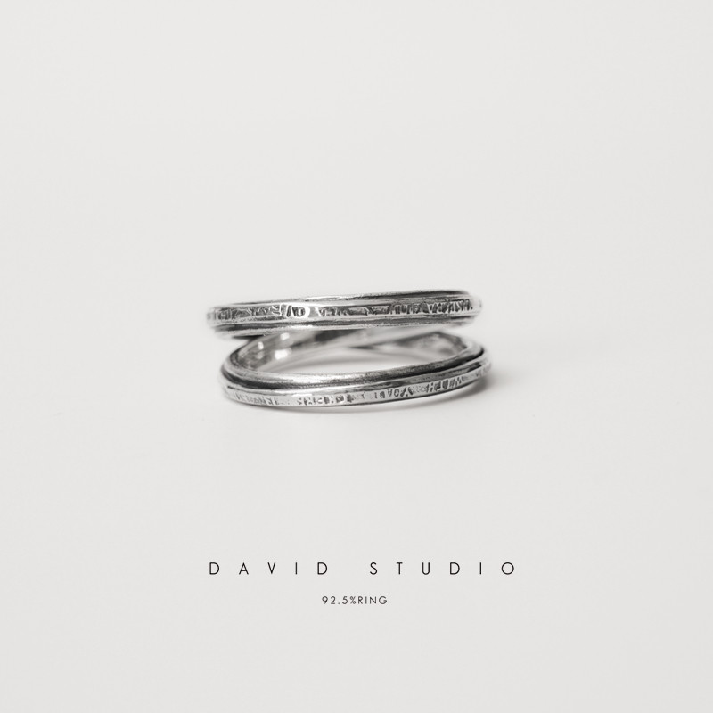 davidstudio小众先锋刻面戒指图片