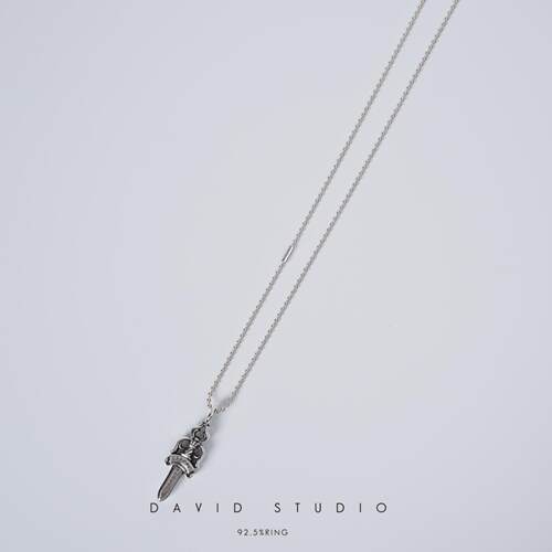 davidstudio925纯银做旧款项链