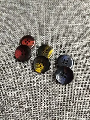 掌柜推荐进口蓝色真牛角扣红色西装纽扣黄色小西服扣子门襟扣袖扣