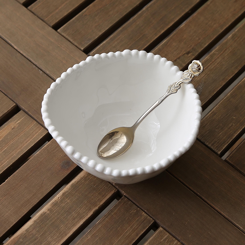 陶瓷欧式大众珍珠边餐碗