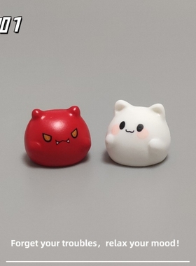 E加1 万圣节装饰品可爱卡通恶魔小精灵微景观创意园艺造景小摆件