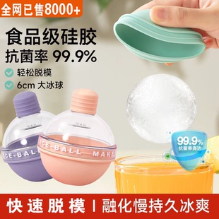 冰杯威士忌自制冰块神器 网红圆冰球模具 冰格家用调酒冰球好脱模