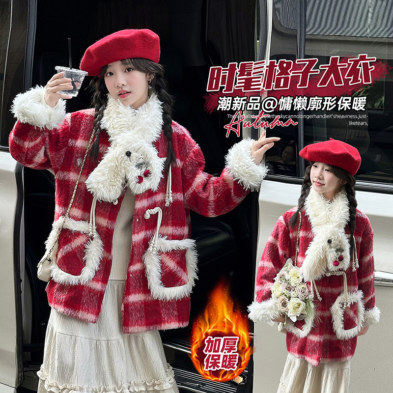 【新年战袍送围巾】加厚呢大衣