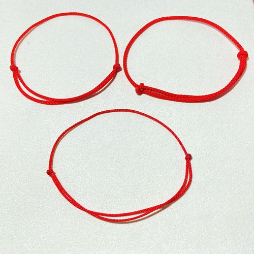 2026马年本命年红手绳女款平安小细红绳手链编织绳红色脚链