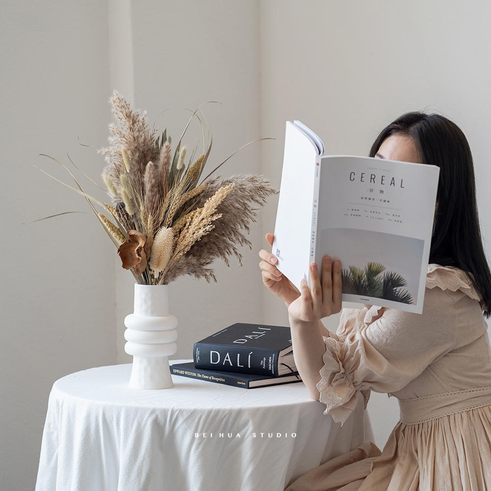 干花花瓶套餐ins家居样板间摆设