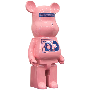 积木暴力熊落地摆件大号网红轻奢创意大型公仔客厅电视柜软装饰品