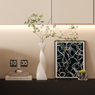 现代简约客厅玄关床头柜装饰摆件高档别墅艺术样板房花瓶软装摆设