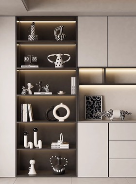 意式家居玄关入户高档摆件客厅电视柜餐边柜软装小众艺术装饰摆设