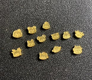 18k金生肖diy串饰 十二生肖配件红绳diy小配件转运珠