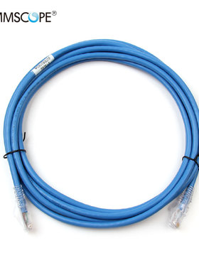 原装康普/AMP安普六类非屏蔽3米跳线8八芯四对无氧铜成品网线 NPC06UVDB-BL010F可替代安普 1-1859247-0