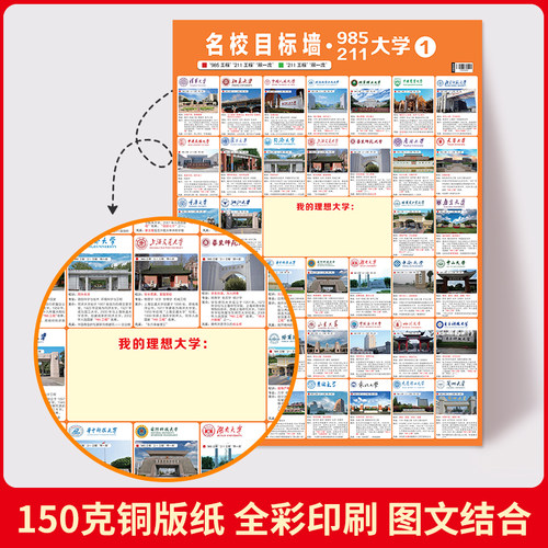 【全3册】名校目标墙·985 211大学（6月20日预售）