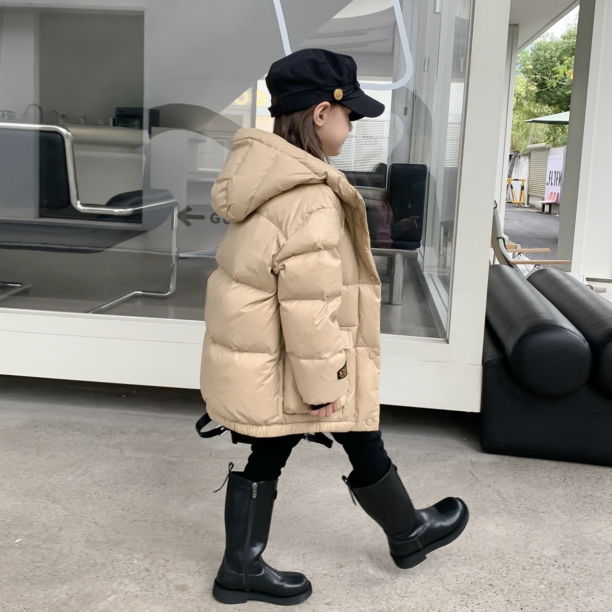 儿童羽绒服短款加厚男童女童三防面包服中小童宝宝外套黑金2024冬,童装/婴儿装/亲子装,羽绒服,淘宝优惠券,粉丝福利购,淘宝优惠卷