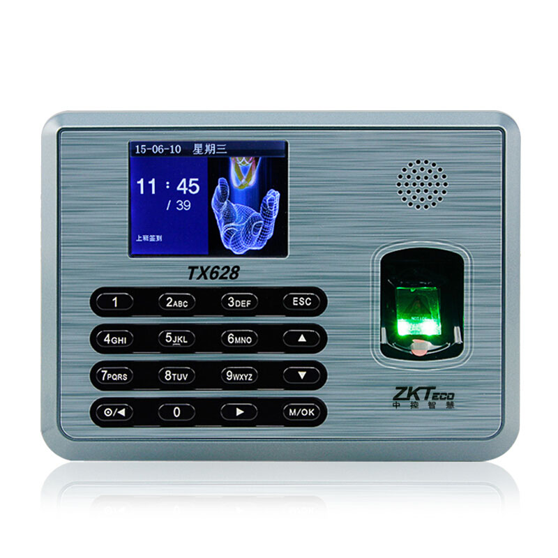 ZKTeco指纹网络型考勤机打卡机TX628 熵基技股份有限公司