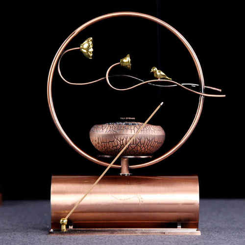 音乐机线香盘香铜香炉