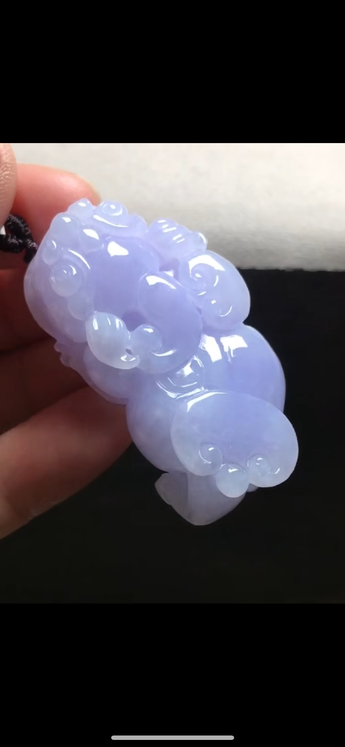 缅甸天然a货翡翠紫罗兰貔貅d1颈饰