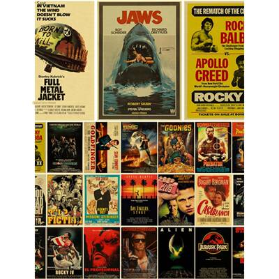 Classic Movie Poster Kraft Paper Posters Vintage Room Decor