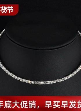 Rhinestone Choker Necklaces Torques Collar Women Statement J
