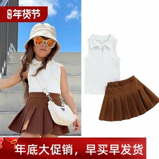 t shirt skirt dress girl girls set Kids Baby Clothes for