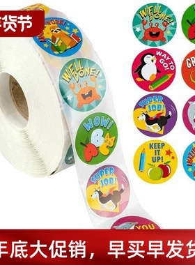 Reward Stickers Encourage Labels Roll for Kids Motivational
