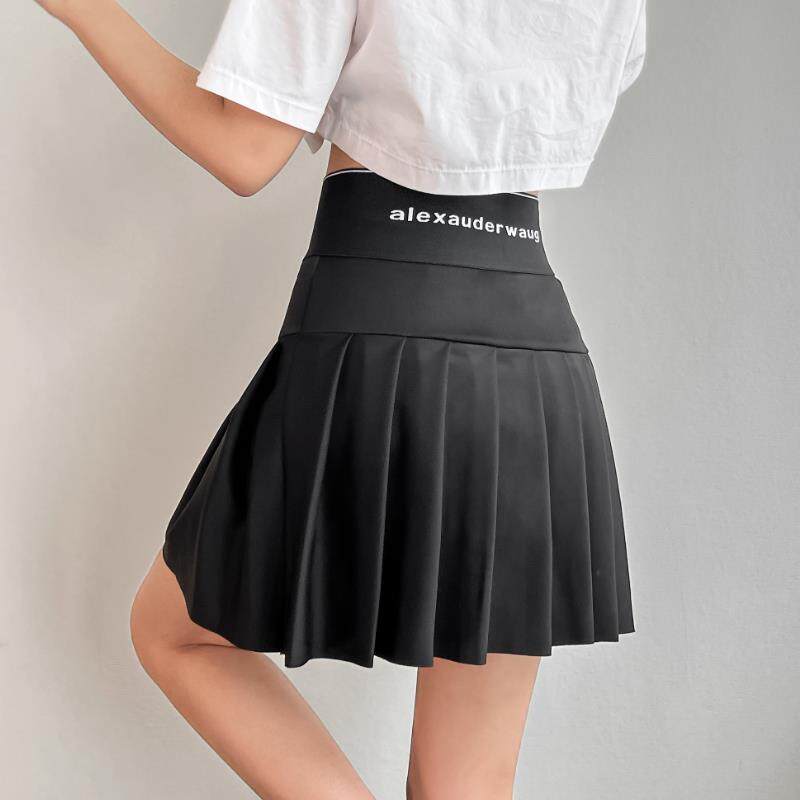 High waist fashion pleated A-line skirt高腰时尚百褶A字半身裙