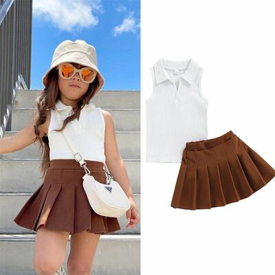 t shirt skirt dress girl girls set Kids Baby Clothes for