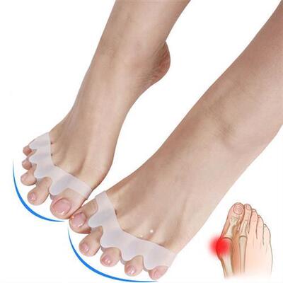 New 1Pair Toe Corrector Toe Protector Silicone Bunion Thumb