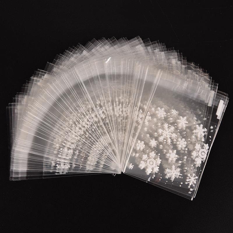 100PCS Christmas Candies Plastic Cookie food Bag(糖果袋)