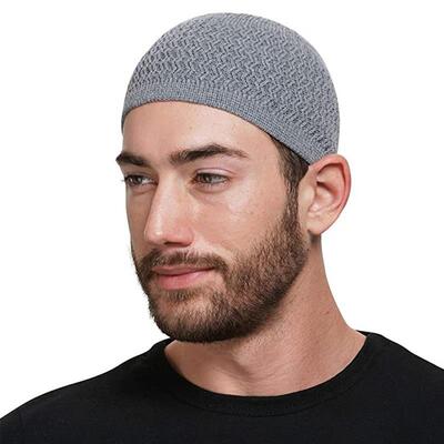 Beanie Knitted Hat Cap men women 男女回族包头套头圆顶帽