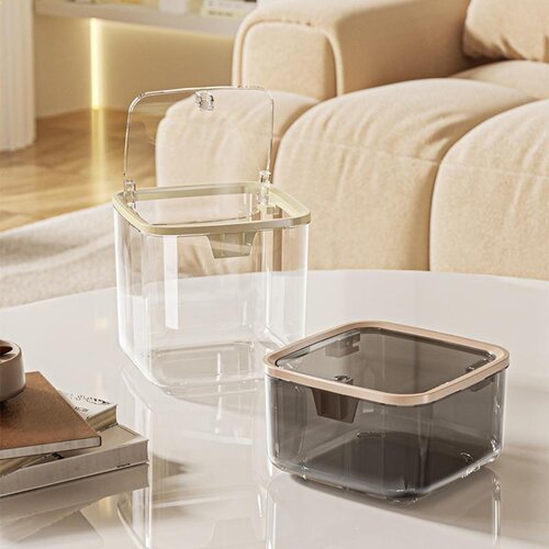 High aesthetic transparent press storage box