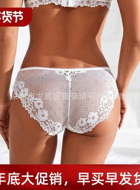 Women Lace Sexy Flo-ra Patines Girls LowRise UnderwearJ82109