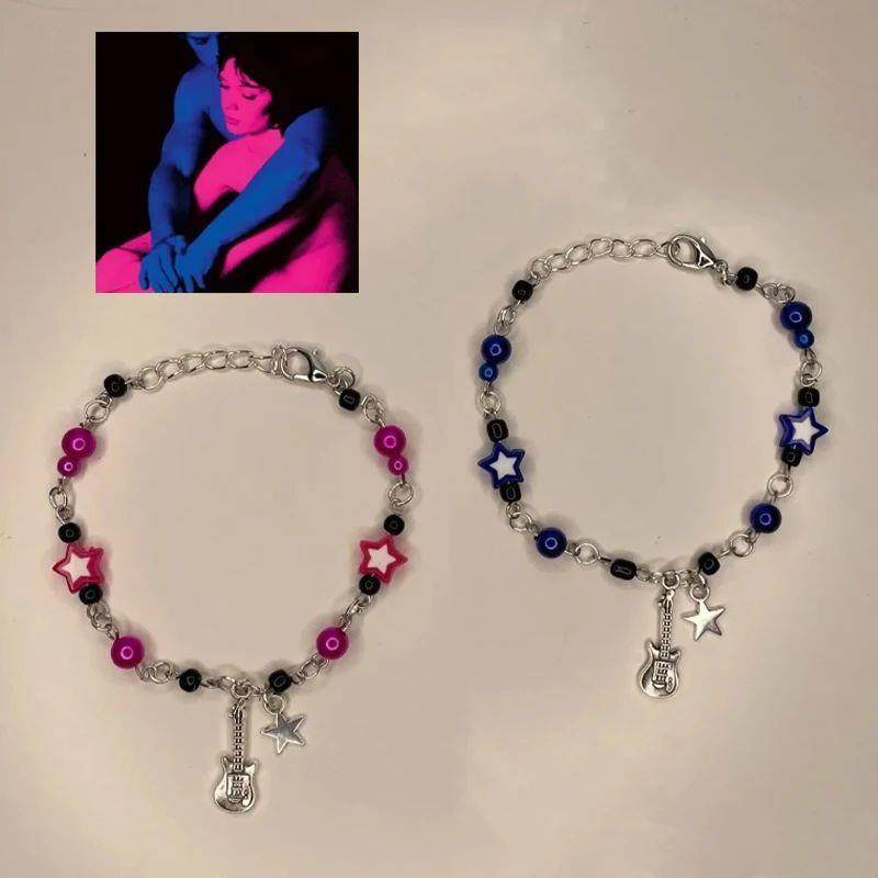 New Pcs Set YK Couple Bracelets TV Girl Matching Bracelets