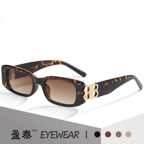 B's retro small frame sunglasses, popular on the internet f