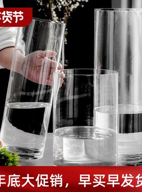 Vase furnishing articles flower arranging transparent glass