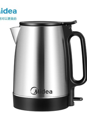 美的电热水壶家用不锈钢一体烧水壶自动断电大容量开水壶SH17X103