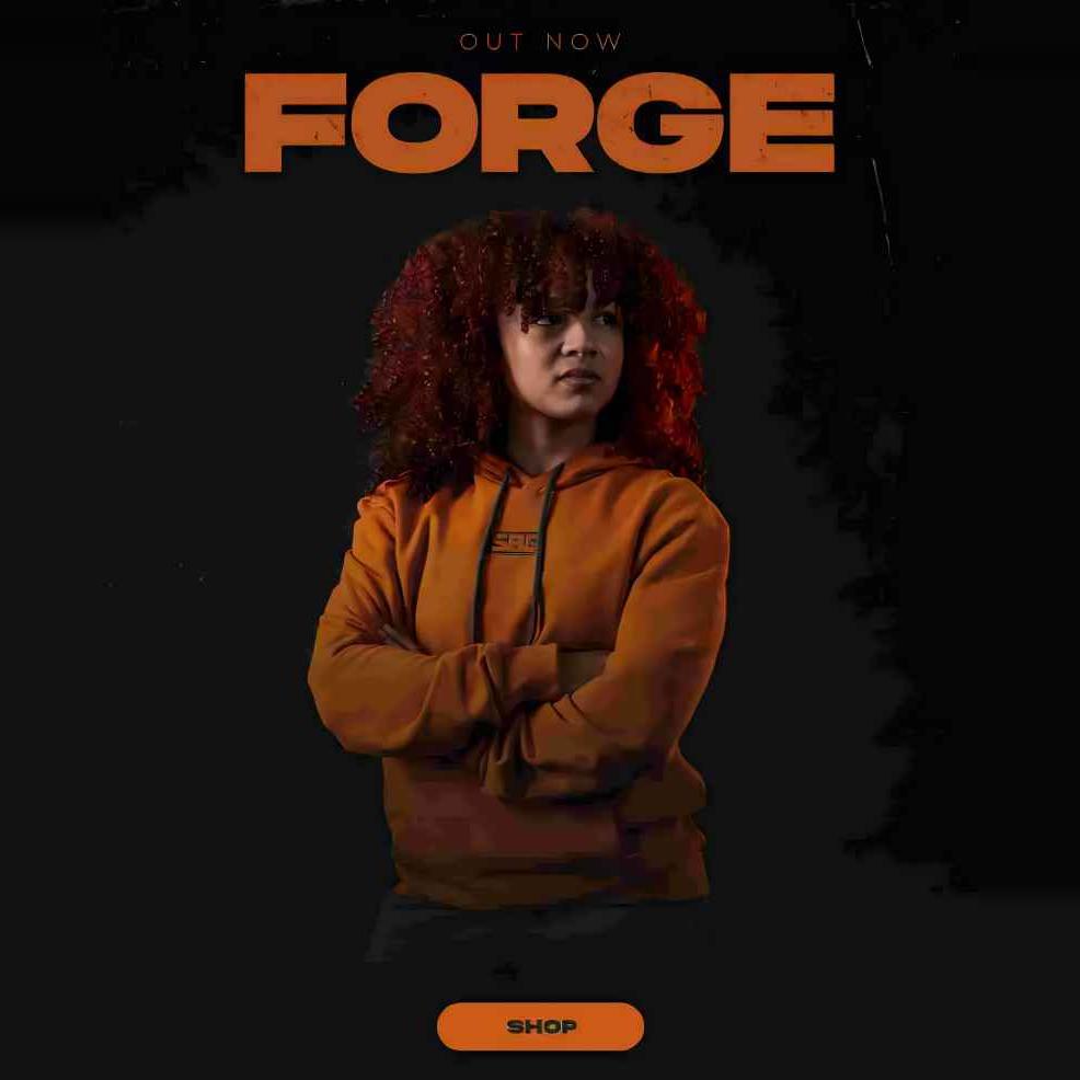 橘色连帽卫衣SBD盛焰男女同款