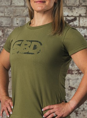 2025Resolve竞界·破限 限定英国SBD大标T恤女款纯棉健身运动休闲