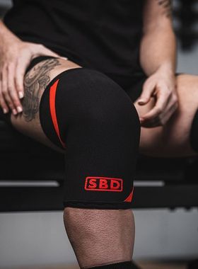 经典7mm包邮英国SBD进口护膝护腿套膝护具IPF力量举重大力士健身