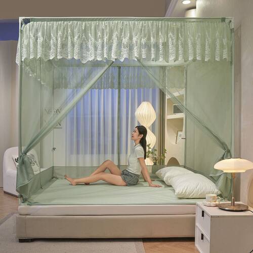 防蚊烤漆支架坐床直销方顶防摔